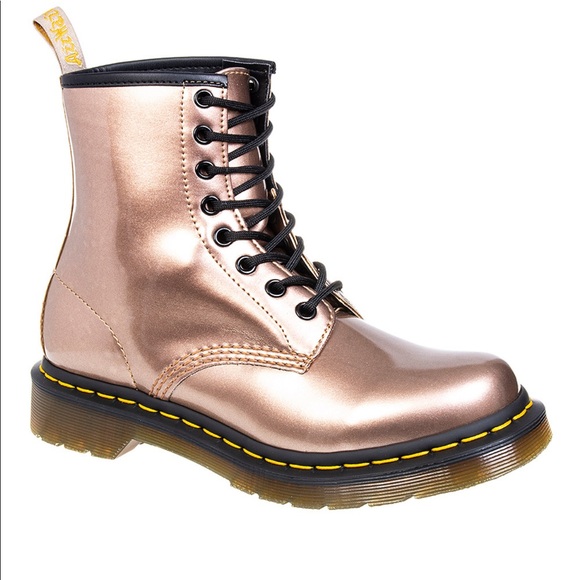 dr martens vegan rose gold